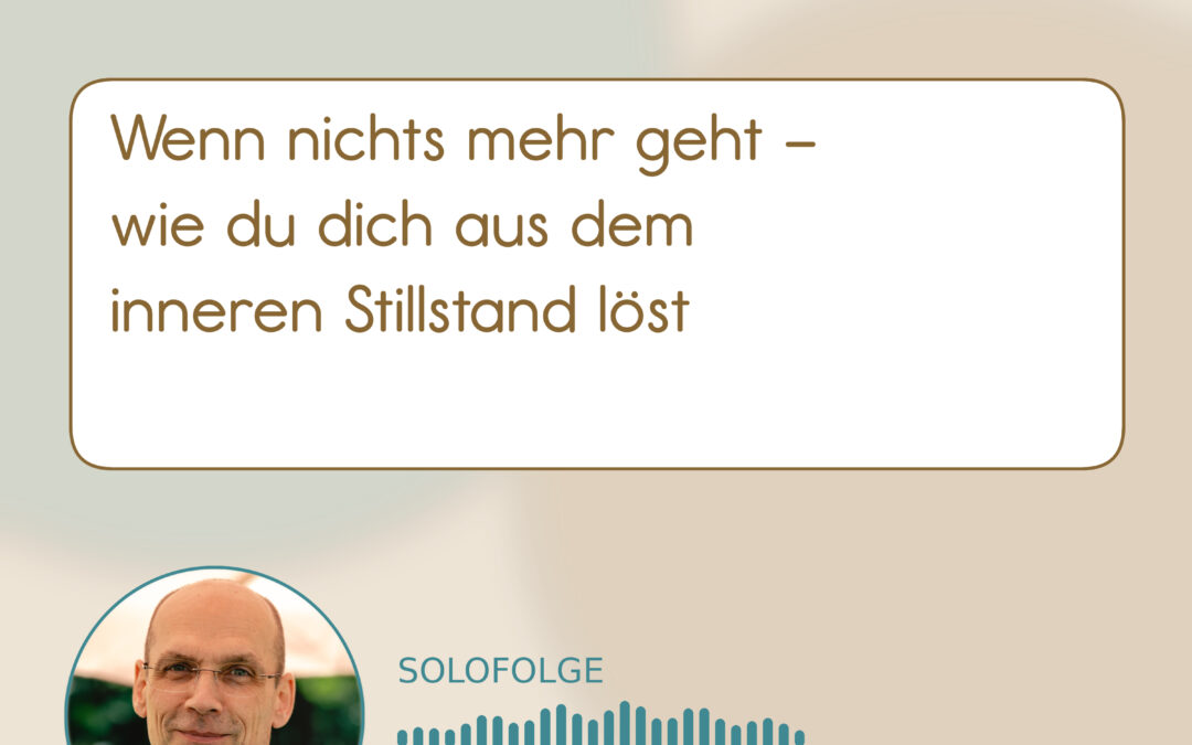 Innere Blockade lösen: Was Unternehmer:innen tun können, wenn nichts mehr geht (Podcast 01-016; Haye Hösel)